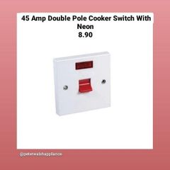 Cooker Switches Nationwide Home Delivery Double Pole With Neon Keep Your House And Family Safe Get Installed By Registered Electrician