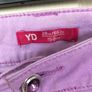 Girls Purple Denim Shorts Image 2