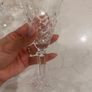 Waterford crystal sherry glasses with a classic cut-crystal design and elegant faceted stems. Image 3