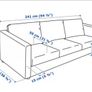 3 Seater Sofa | Gunnared Medium Grey Image 2
