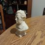 Vintage Genuine Signed 1987.Giannelli Musical Composer Alabaster Mini Bust of Schubert Made in Italy Image 2