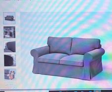 2 seat sofa new with two sets of covers