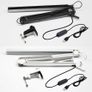 LED Folding Metal Desk Lamp Clip on Light Clamp 3 Colors Adjustable Image 3