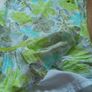 Green Flowery Dress.  Age 8-9 Image 2