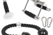 Triceps Pull Down Attachment, Cable Machine Accessories for Home Gym, LAT Pull Down Attachment Weight Fitness