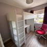 Loft bed with desk and wardrobe Image 2