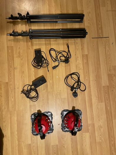 LED Red Head Lights with Dimmer x2