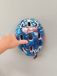 child's bicycle helmet Spiderman
