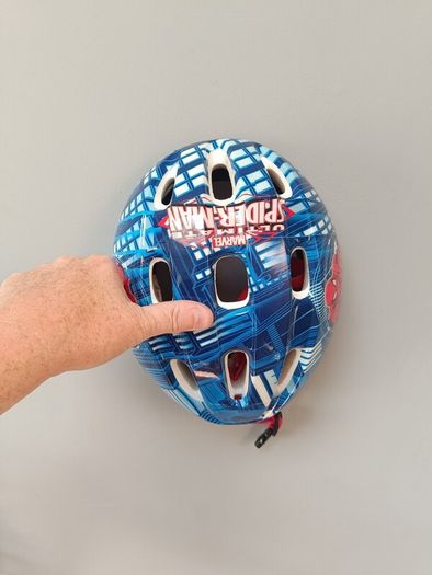 child's bicycle helmet Spiderman