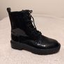 Black Patent Ankle Boots Image 3