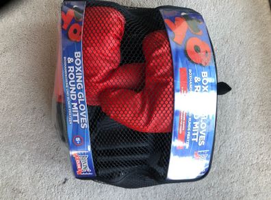Boxing Gloves and Round Mitt