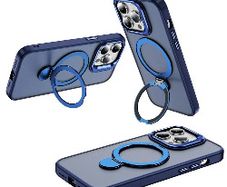 For Apple iPhone 17 Pro Max Magsafe Ring Case Blue