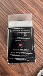Authentic Recovered Titanic Artifact. Coal From RMS Titanic