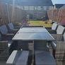 Garden rattan table with chairs Image 4