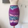 Vintage Y2K 2000s European designer Peter Pilotto digital print cotton high waist skirt S 28W size 10 Image 2