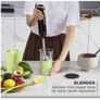 Bonsenkitchen Hand Blender, 300W Immersion Blender Handheld, Stick Blender Electric with Stainless Steel Blade Image 5