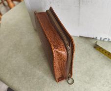1960s  Mens Vanity bage for Shaving set Vintage Faux Alligator Leather Case. made in Ireland