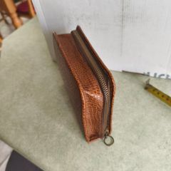 1960s  Mens Vanity bage for Shaving set Vintage Faux Alligator Leather Case. made in Ireland