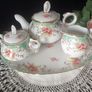 Nantucket Porcelain Tea Set Miniature  Doll House Image 5