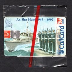 1997 Ireland 100 unit 50th Anniversary (1947-1997) of An Slua Muiri (Schlumberger SC7) Call Card Mint in packaging. Telecom Eireann card number 1176.