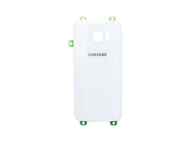 For Samsung Galaxy S7 Edge Battery Back Cover Rear Glass White WITH ADHESIVE - FHT63SMBK