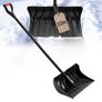 Snow Shovel for Driveway 558.8 mm Plastic Shovel with D-Grip Handle, for Home Garden Camping Outdoor Use, Aluminum Strip, Large Capacity Lightweight Snow Removal Tool with Extended Steel Handle Image 7