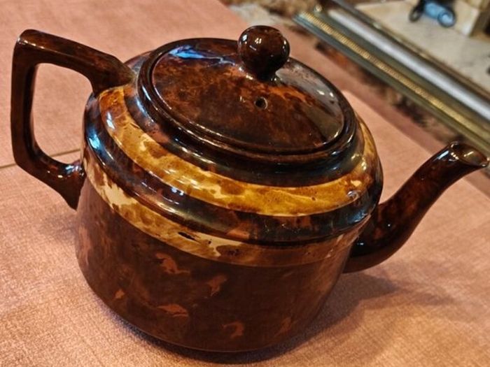 Large vintage Irish teapot from  Esker Monastery, Athenry, County Galwau