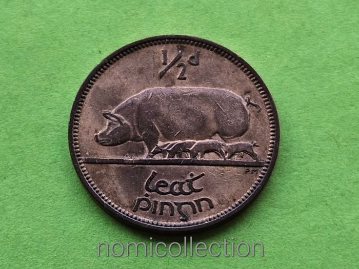 Ireland 1949 year Bronze Half Penny.