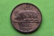 Ireland 1949 year Bronze Half Penny.