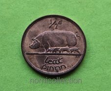 Ireland 1949 year Bronze Half Penny.