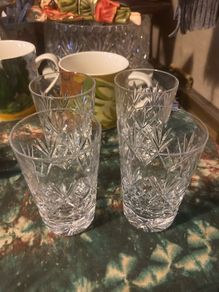 Royal Dolton crystal tumblers free postage