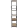 Bookcase Solid Firwood and Steel 90.5x35x180 cm Image 5