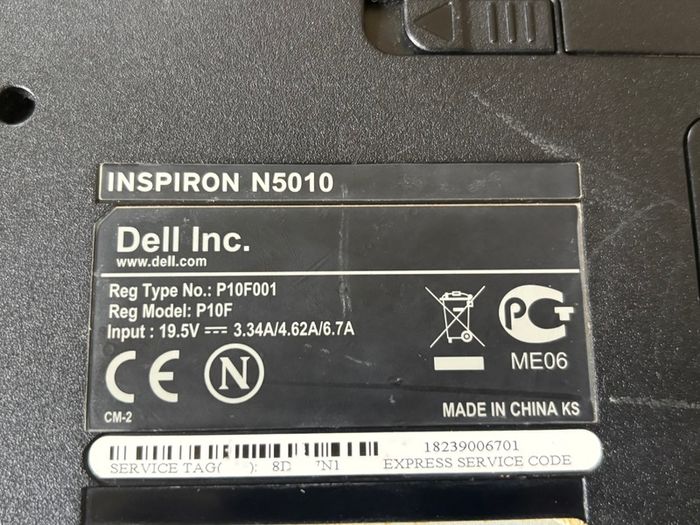 Dell Inspiron N5010 (inspiron 15r) Laptop