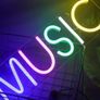 FREE P&P | Neon Light Music Light Sign Bedroom Decor Image 2
