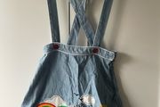 Little bird denim pinafore age 5-6