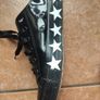Converse x Miley Cyrus Chuck Taylor All Star Low Patent Stars Black  UK 6 Image 2