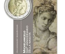 2025 San Marino 2 Euro Commemorative Coin Birth of Michelangelo