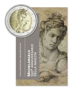 2025 San Marino 2 Euro Commemorative Coin Birth of Michelangelo