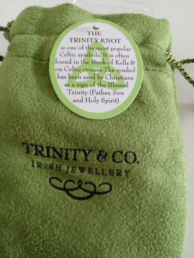 Trinity Knot Pendant and Chain.