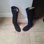 Footwear - Black suede knee-high boots Image 6