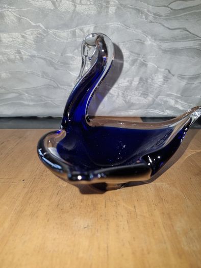 Murano glass swan plate
