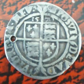 1570 Elizabeth 1st 6 pence Hammered coin