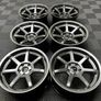 18" Inch Strom DS15 Drift Wheels 5x114.3 Nissan silvia skyline RX7 MX5 R32 R33 lexus IS200 Image 2