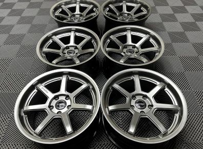18" Inch Strom DS15 Drift Alloy Wheels 5x114.3 Nissan silvia skyline RX7 MX5 R32 R33 lexus IS200
