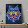 Luminous Diamond Painting Kit. Wolf Image 3