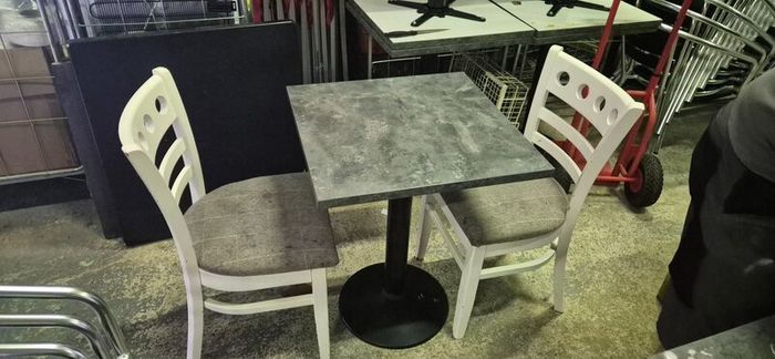 Tables and chairs