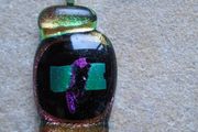 Dichoric glass pendant, Glass jewellery, New