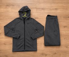 Men's Grey Therma Nike Tracksuit