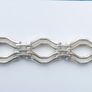 Vintage Sterling Silver 925 Art Deco Bracelet (L-7,5" - 13,24g) Image 7