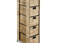 main image for ad Storage Unit with 5 Baskets 25.5x37x100 cm Water Hyacinth